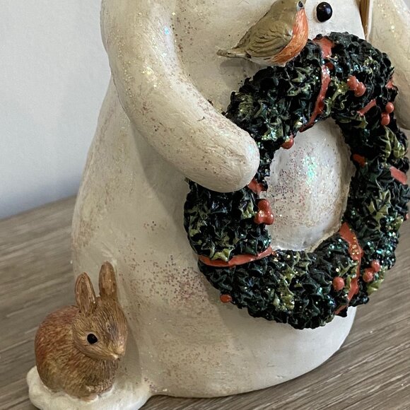 Vintage - Hallmark Marjolein Bastin Snowman Figure - MUSICAL- "Deck the Halls" - Picture 4 of 11